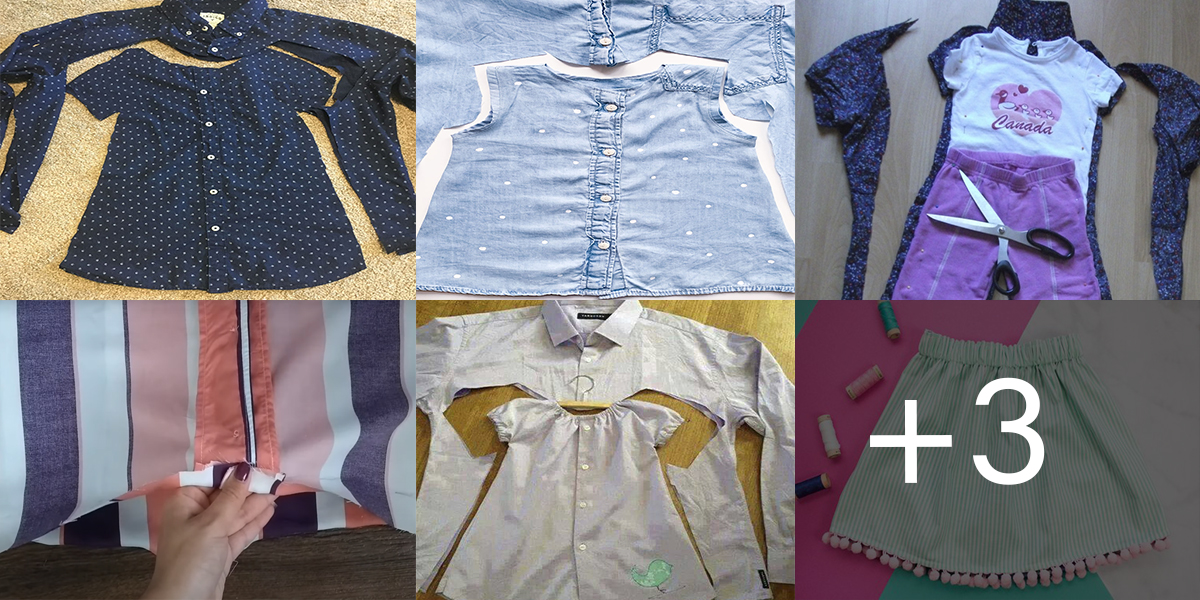 Aprende a reutilizar tu ropa para hacer ropa de niñas paso a paso