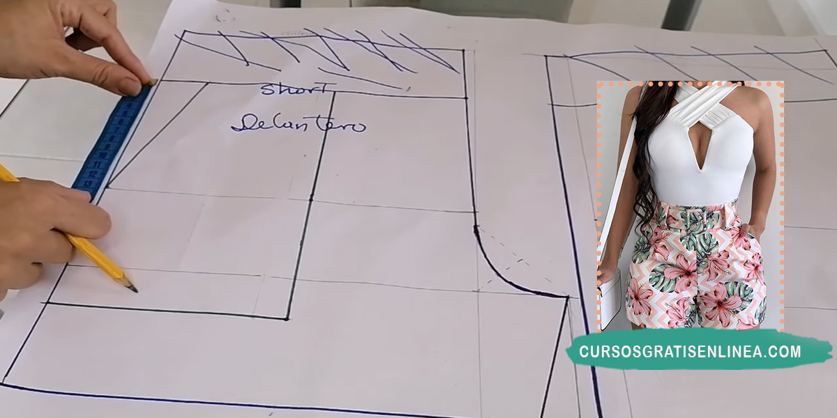 APRENDER A COMO TRAZAR UN PATRÓN DE SHORTS PASO A PASO